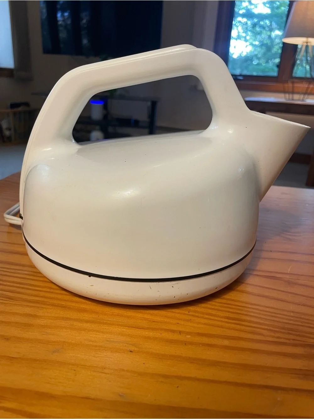 White Electric Kettle with Easy-Grip Handle